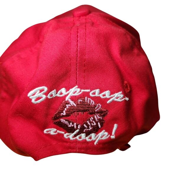 Betty Boop Baseball Hat Cap Sugar Loaf 2011 Red One Size Boop Oop Doop Kiss Lips - Picture 5 of 8